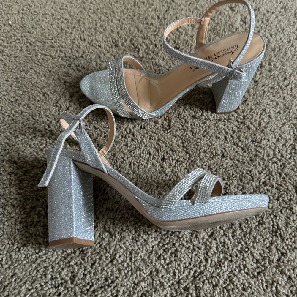 WOMEN'S AMERICAN Glitter GLAMOUR BADGLEY Mishka IRINA SPECIAL OCCASION SHOES - Picture 4 of 7